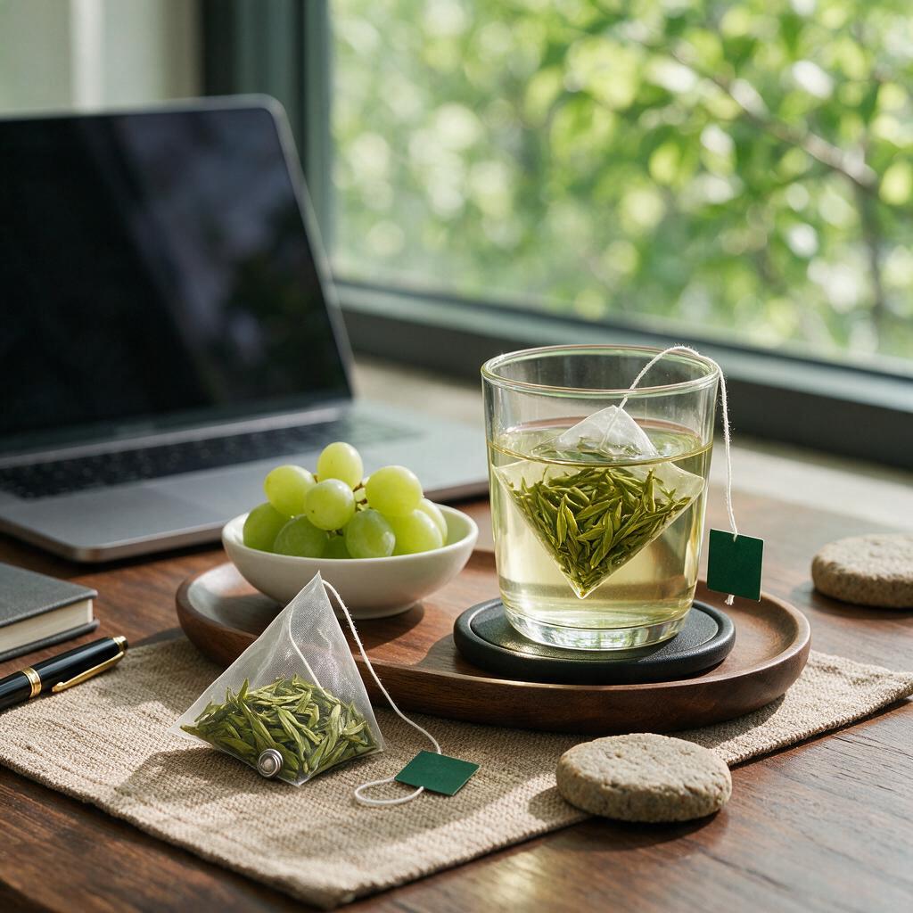 龙井绿茶袋泡茶 场景
